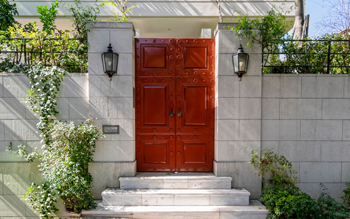 red-iron-double-door-gate