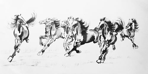 chinese horse painting