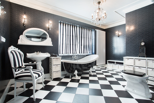 15 Bathroom Wallpaper Designs to Create a Colorful Space