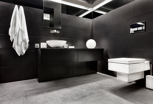 15 Bathroom With Toilet Design Ideas, Black Toilet Bathroom Ideas