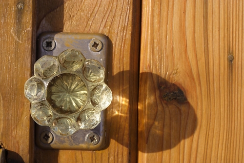 SET OF 6 ANTIQUE STYLE SIMPLE RING STYLE IRON DOOR KNOB HANDLE DRAWER DOOR S1