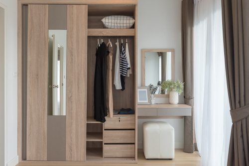15 Wardrobe Design with Dressing Table Ideas