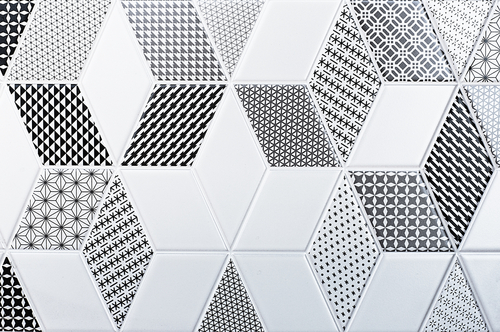 Black and White Wall Tiles for Hall