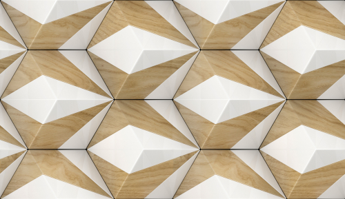 3-D Wall Tiles Design for Hall