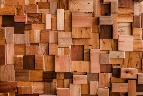 Wooden Wall Tiles Design for Hall
