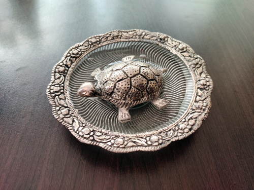 Crystal Tortoise Turtle Idol Statue Home Decor Gift Item for