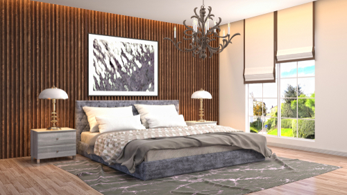 Romantic Interior Bedroom 3D Wallpaper For Home at Rs 70sq ft in New Delhi