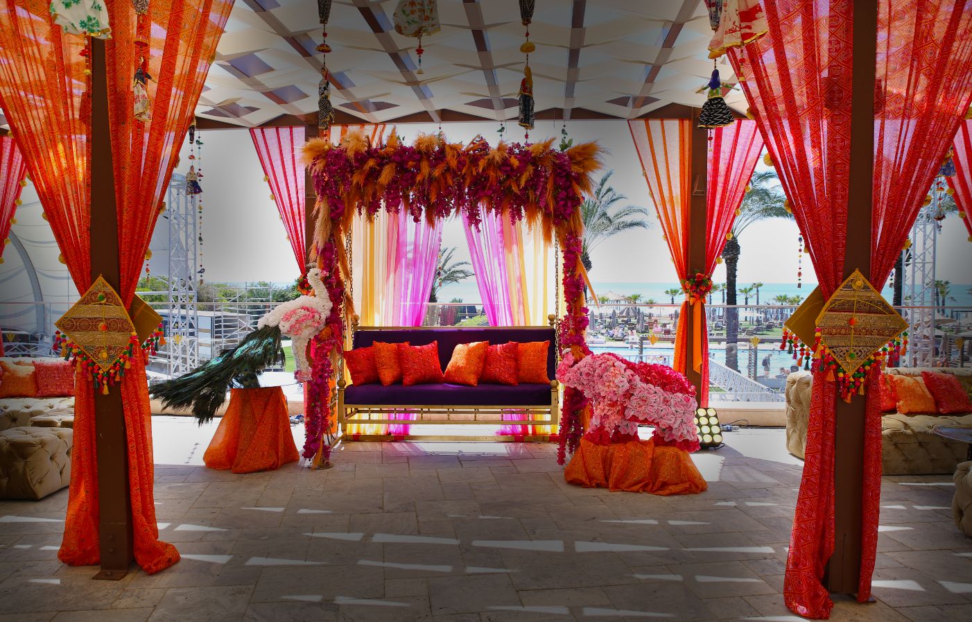 Wedding/ Mehndi Party Stage | eBay