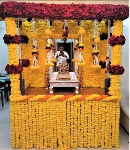 Gauri Ganpati Decoration | Ganapati Bappa Morya
