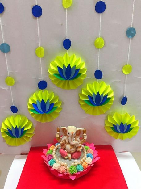 A Beautiful Ganesh Chaturthi Decoration for home in Your City | Bangalore