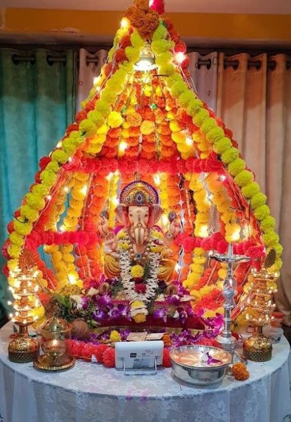 Trending Ganpati Decoration Ideas for your Home Ganpati Mandap