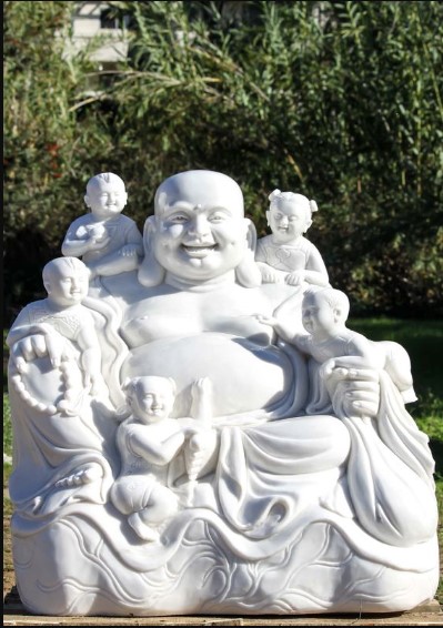 different types of laughing buddha statues