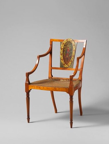 An-antique-chair-made-of-satinwood