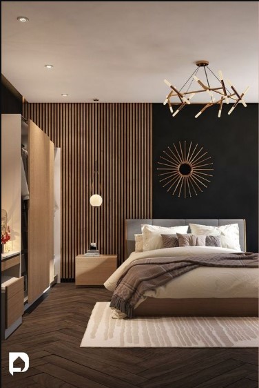 Glamorous Wooden Bedroom Interior Design