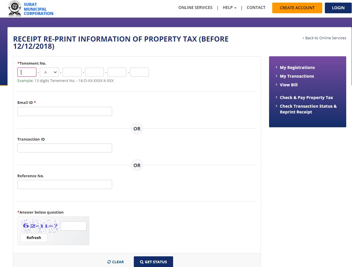 Pay SMC Property Tax Online Surat Municipal Corporation