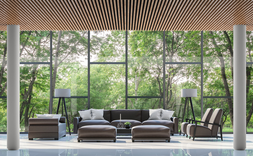 Lattice Wood Ceiling Design