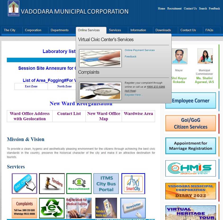 VMC Property Tax Online Payment Vadodara Property Tax Calculation