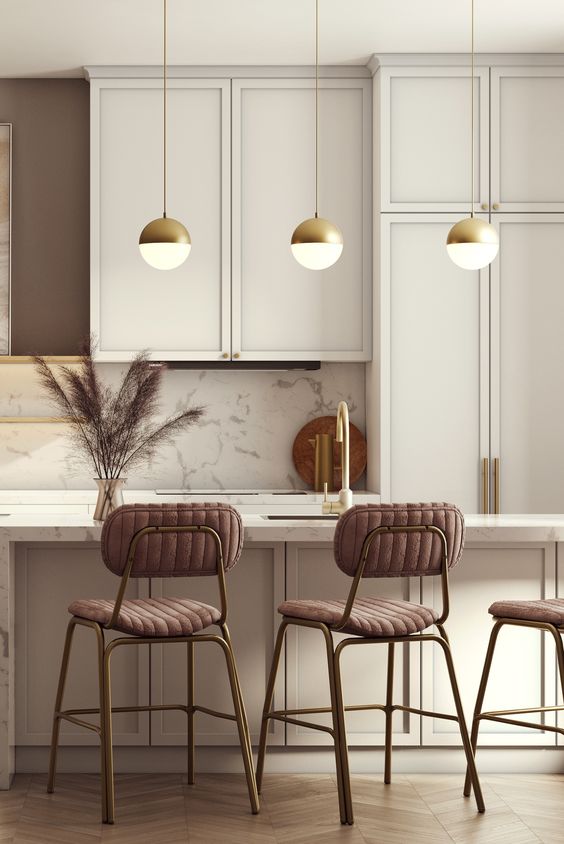 Easy Simple Kitchen Design Low Cost Statement Lighting