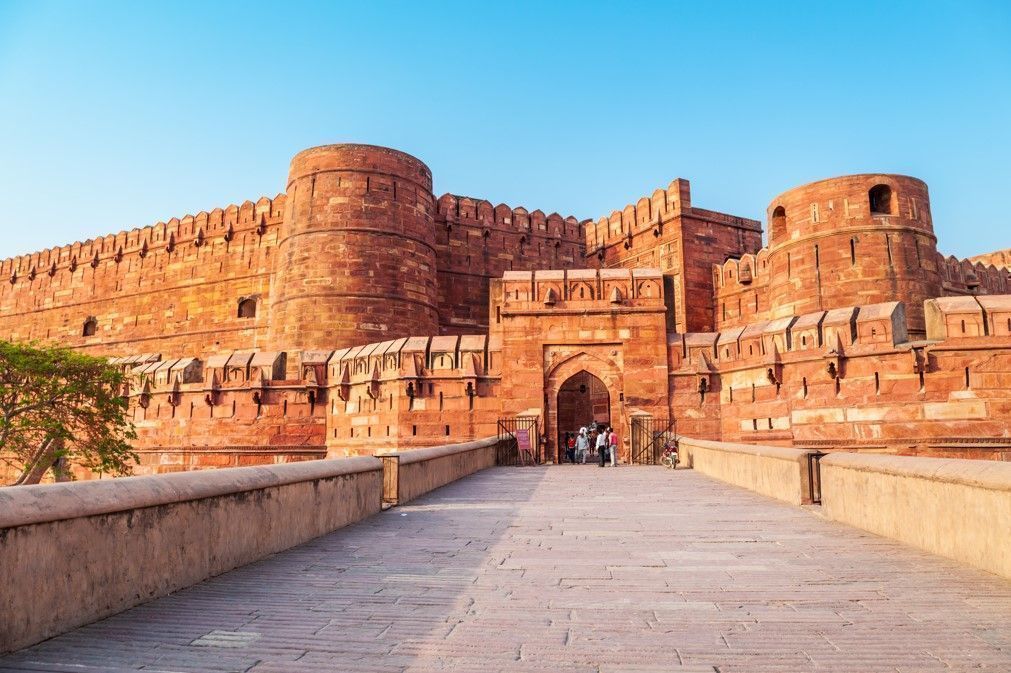 Agra Fort is the MUGHAL'S home of the Taj Mahal