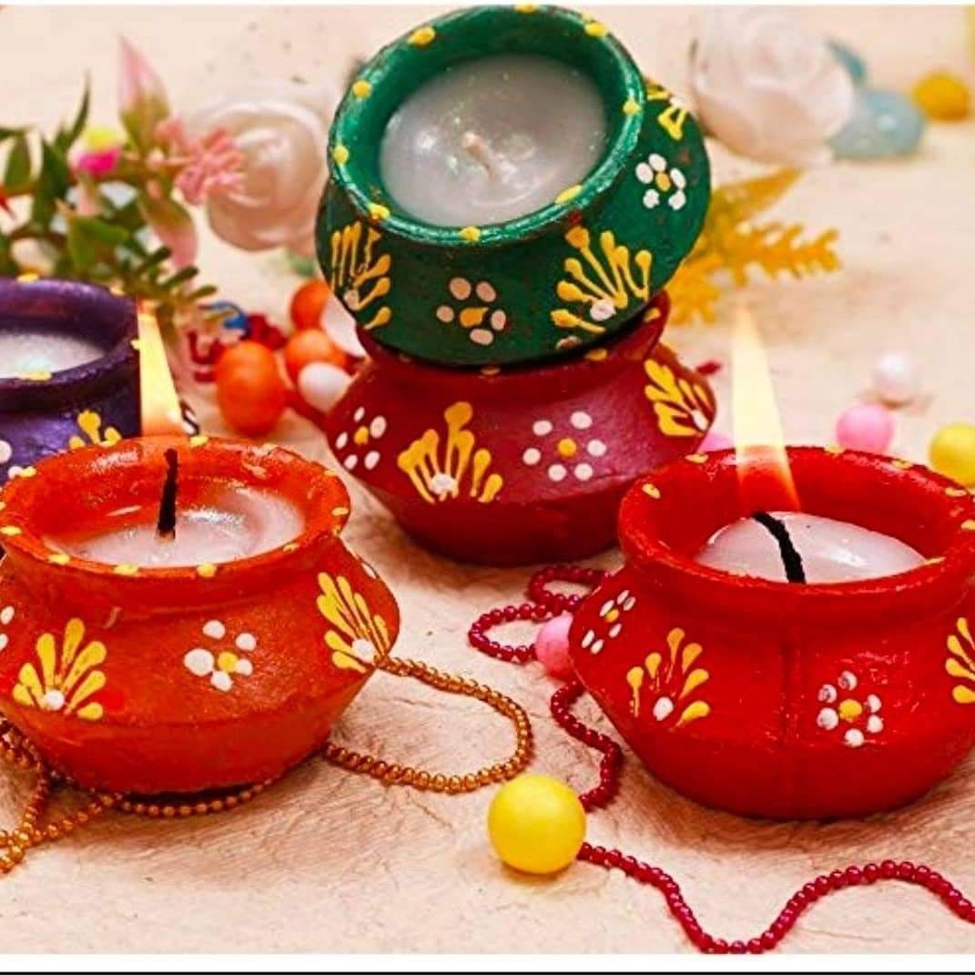 Buy Diwali Decoration colourful diya | Party Supplies | Thememyparty –  Theme My Party
