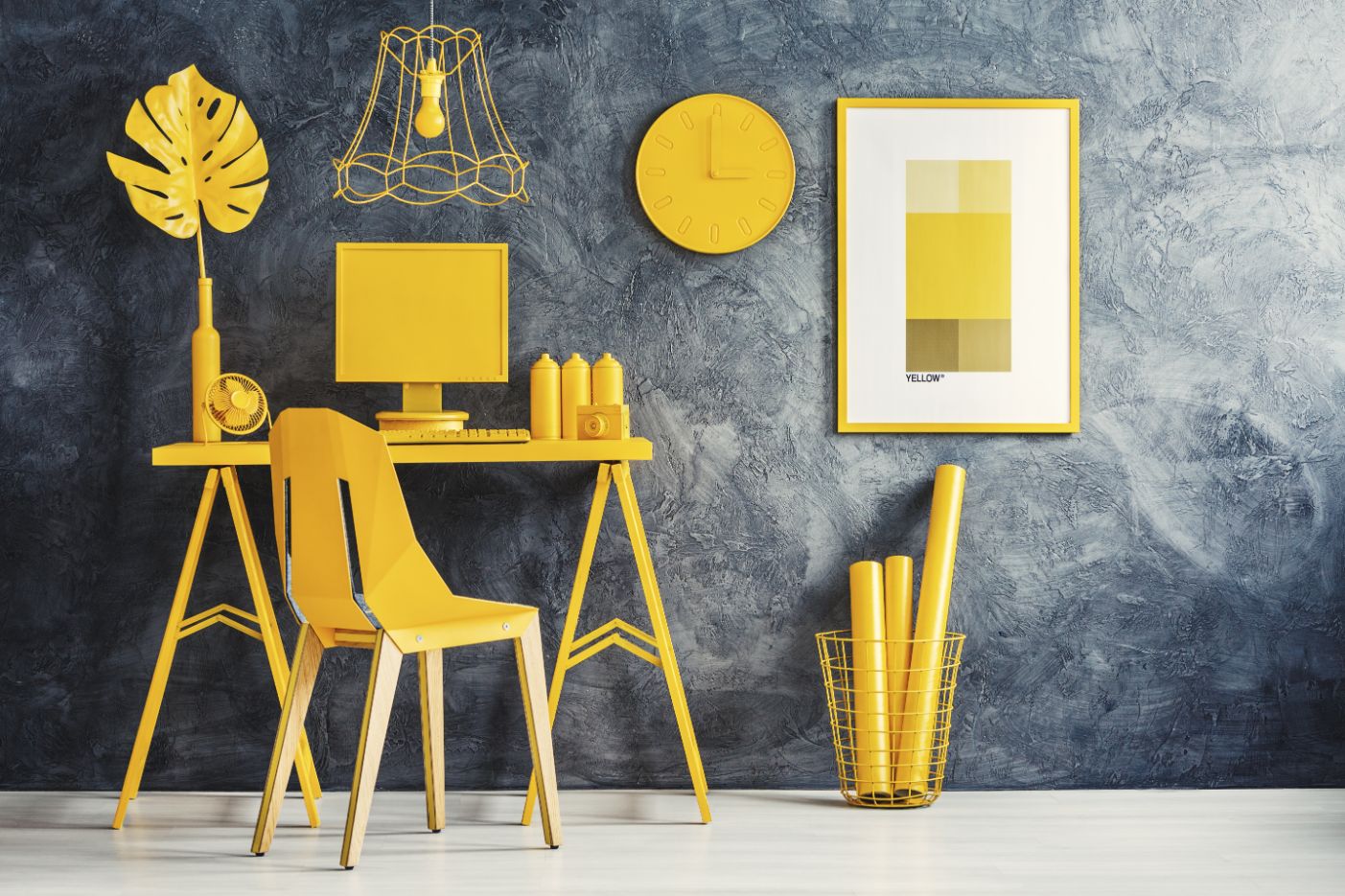 Colour scheme for metal wall decor