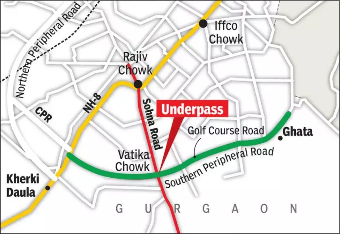 Southern Peripheral Road Gurgaon - Route Map, Construction, Master Plan ...