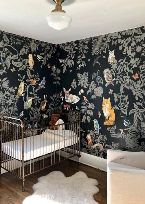 Nature inspired accent wall