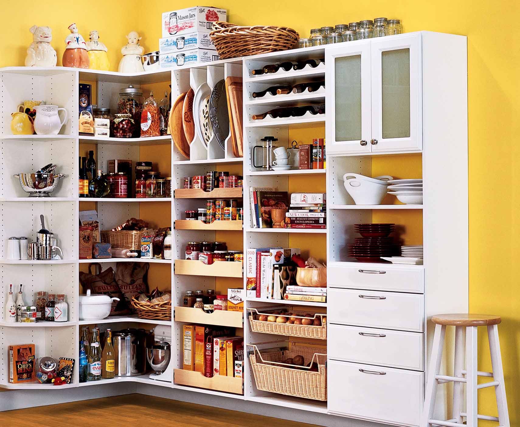 Spruce up with stacking shelves