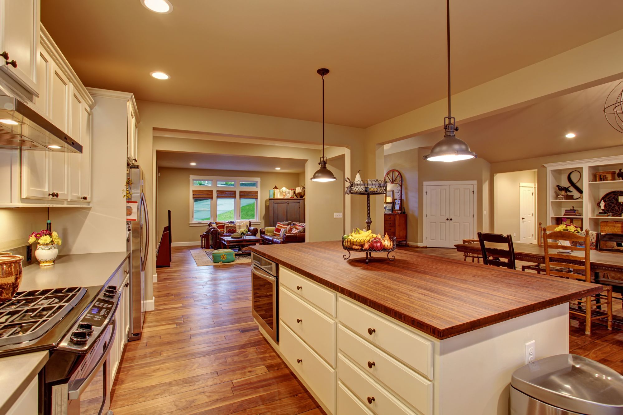 White and Brown Wooden Indian Style Kitchen