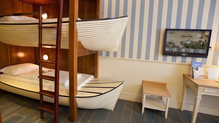 Boat-styled bunk beds