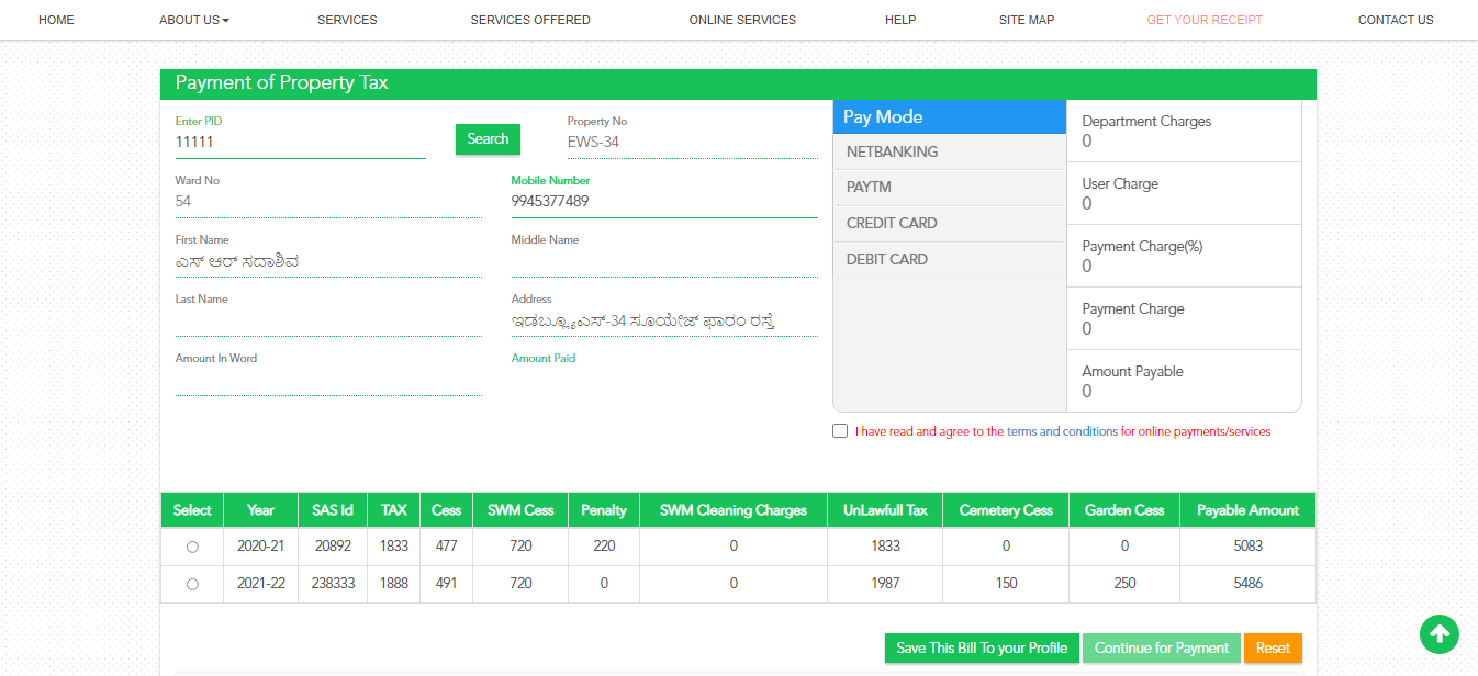 Karnataka Property Tax 2023 How to Calculate and Pay Online & Offline