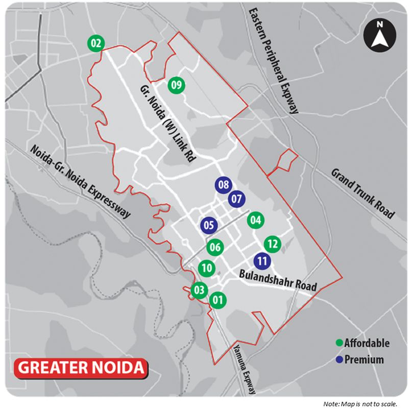 Map Of Greater Noida 