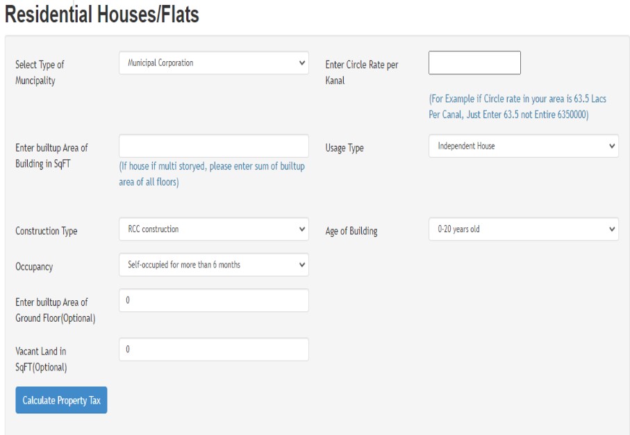 J&K Property Tax Rate, Calculation, Exemption & How to Pay JK