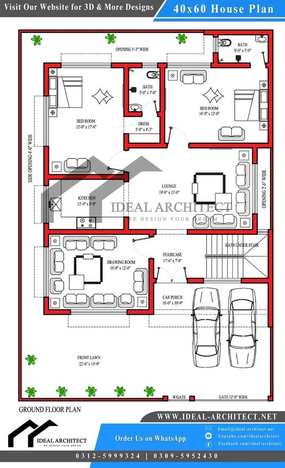 40x60 House Plans - Benefits And How To Select