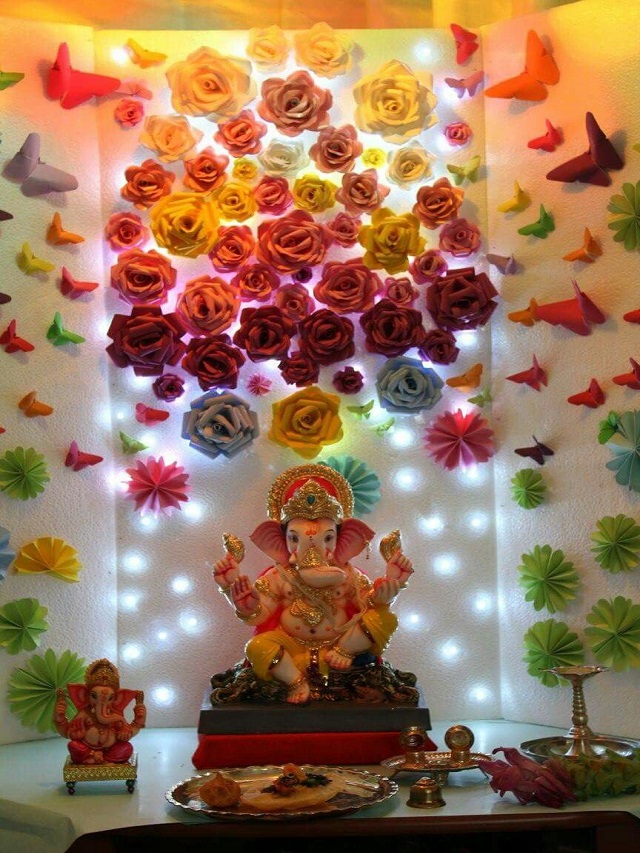Serene Homemade Ganpati Decoration Ideas At Home Scene Photography Serene Homemade Ganpati Decoration Ideas At Home Scene Photography
