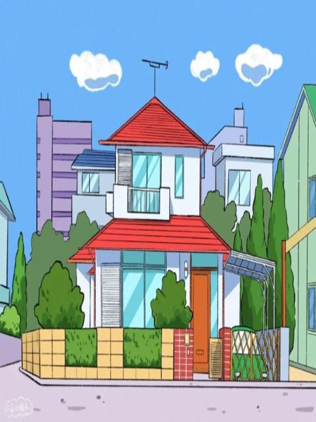 the image of the famous shinchan nohara house
