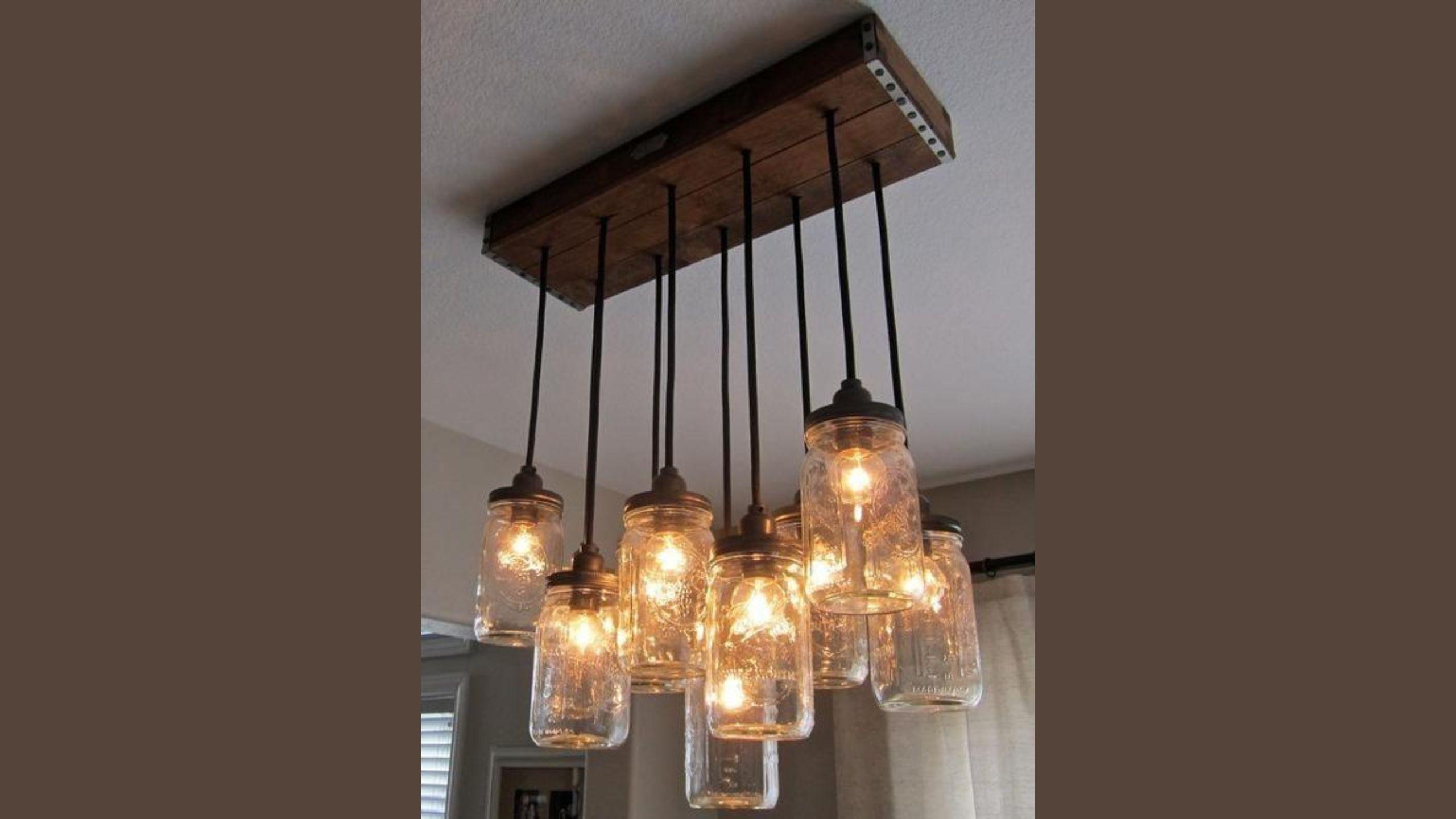 Do It Yourself Mason Jar Chandelier: Stunning DIY Lighting Ideas