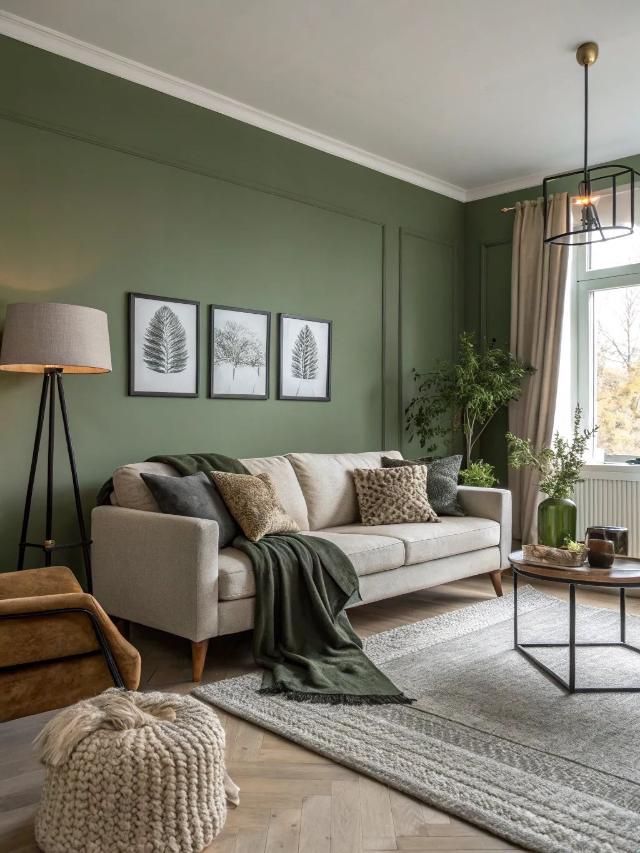 Forest Green Paint Living Room