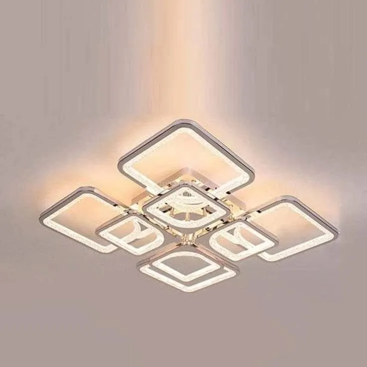 Diamond Inspired POP False Ceiling Design for Living Room