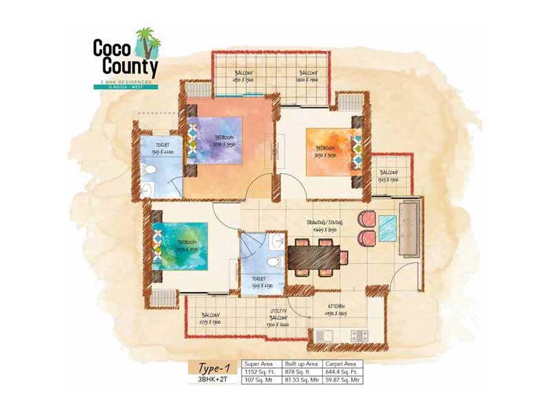 Coco County in Greater Noida West, Greater Noida Price