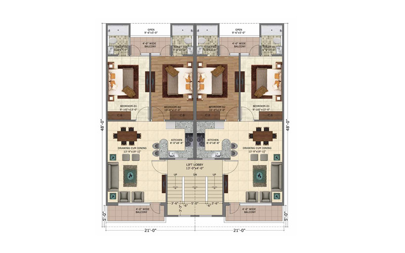 Highland Park Zirakpur in Zirakpur, Chandigarh Price, Brochure, Floor
