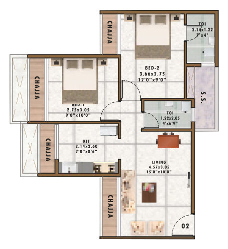 Sai Proviso Icon in Roadpali, Navi Mumbai: Price, Brochure, Floor Plan ...