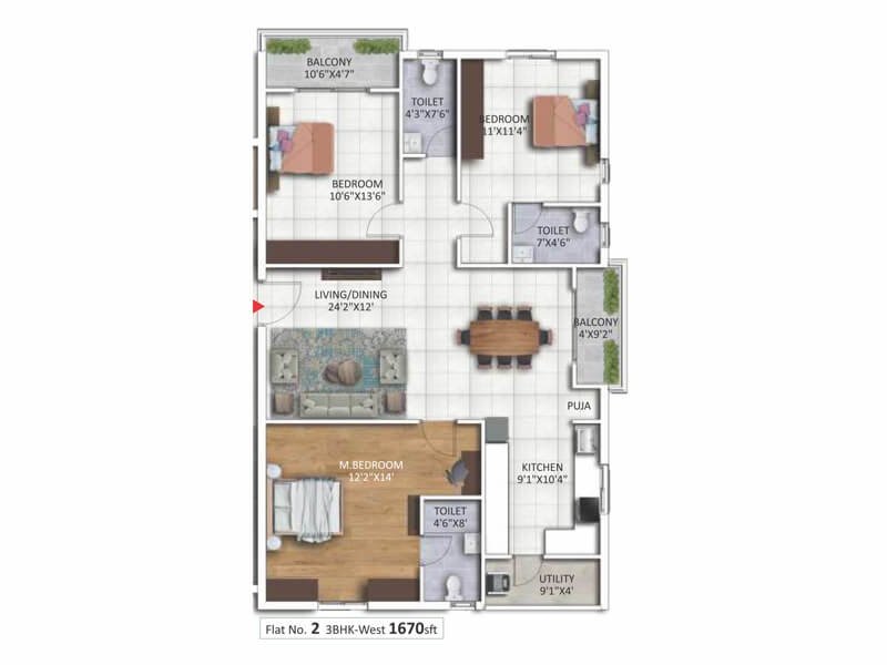 Canny Park Edge in Pragathi Nagar, Hyderabad Price, Brochure, Floor