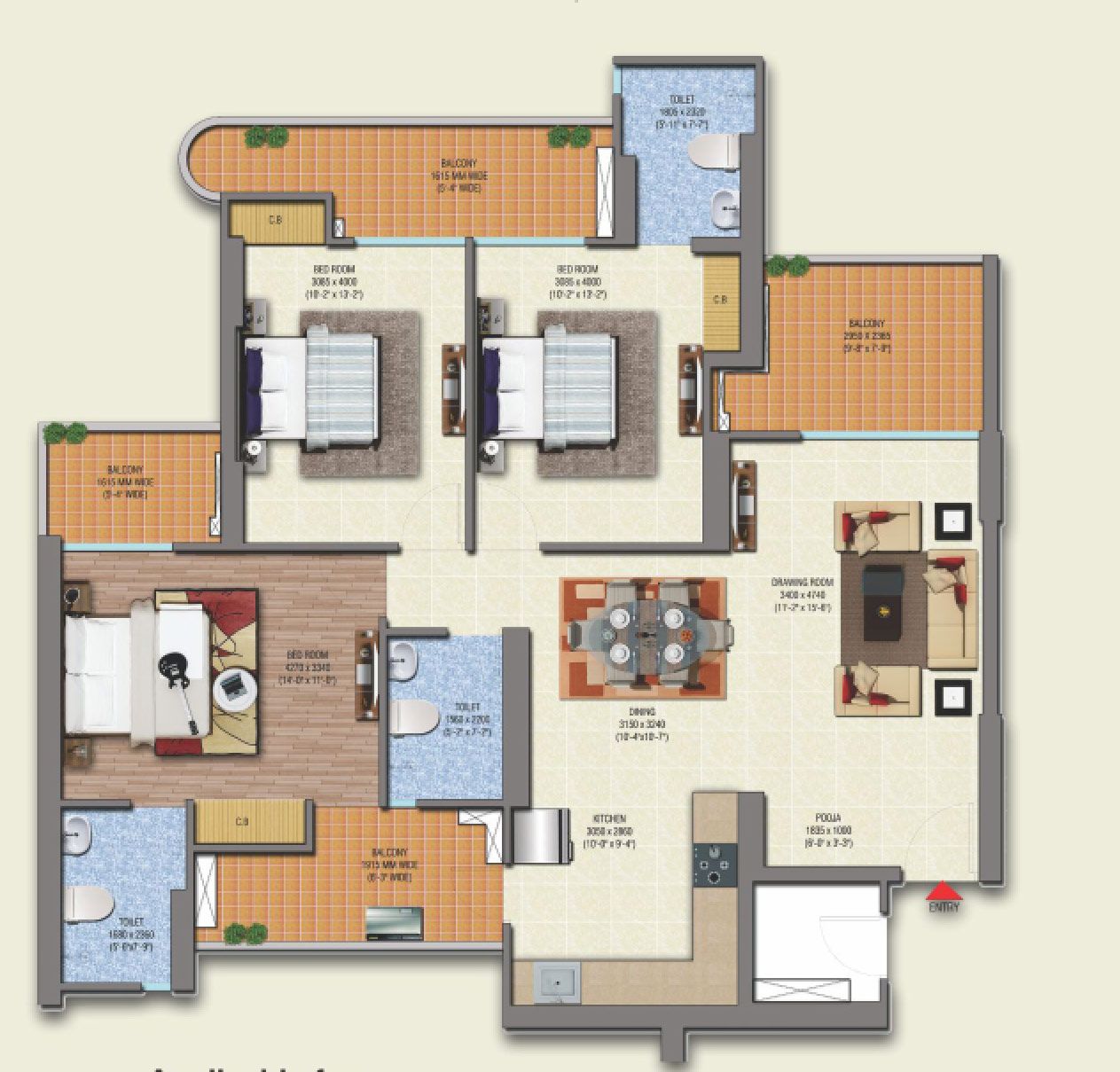 Saya Gold Avenue in Indirapuram, Ghaziabad: Price, Brochure, Floor Plan ...