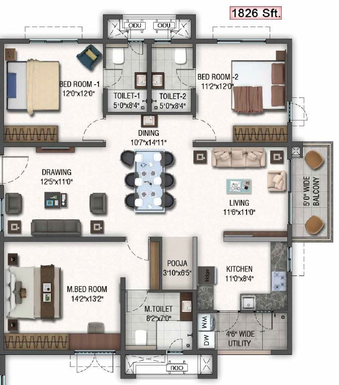 Aparna Zenon in Puppalaguda, Hyderabad Price, Brochure, Floor Plan