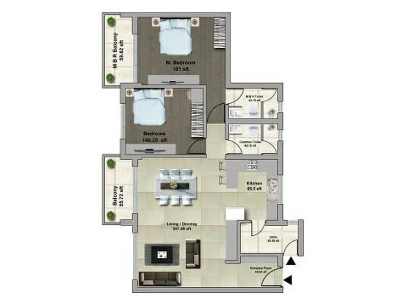 Windsor Troika in Begur Road, Bangalore Price, Brochure, Floor Plan
