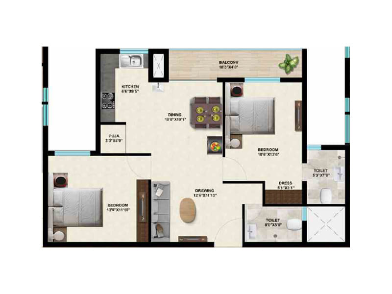 Dions Sky Walk in CDA Sector 8, Cuttack Price, Brochure, Floor Plan