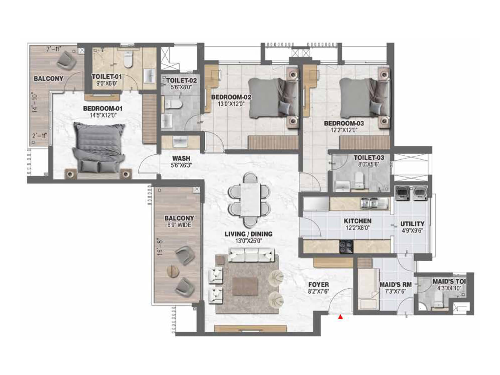 Prestige Ocean Pearl in West Hill, Kozhikode Price, Brochure, Floor