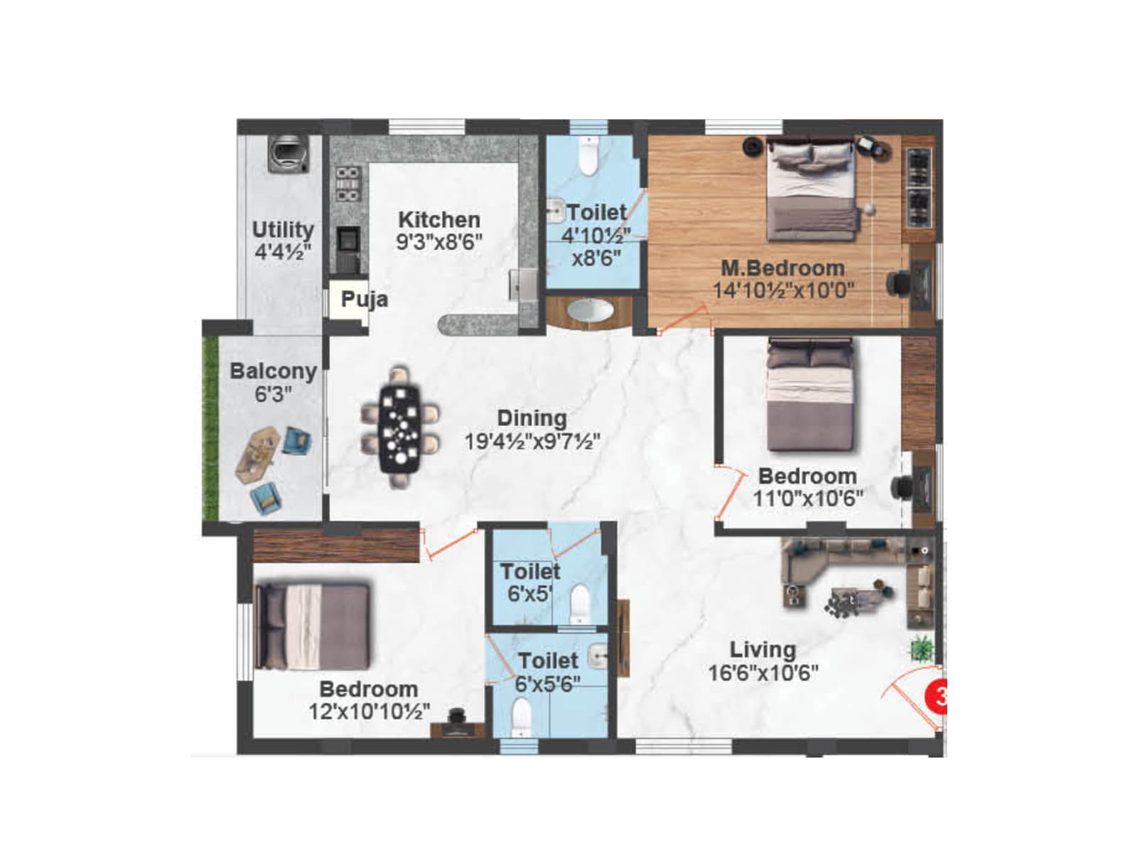 SS White House in Jillelaguda Road, Hyderabad Price, Brochure, Floor