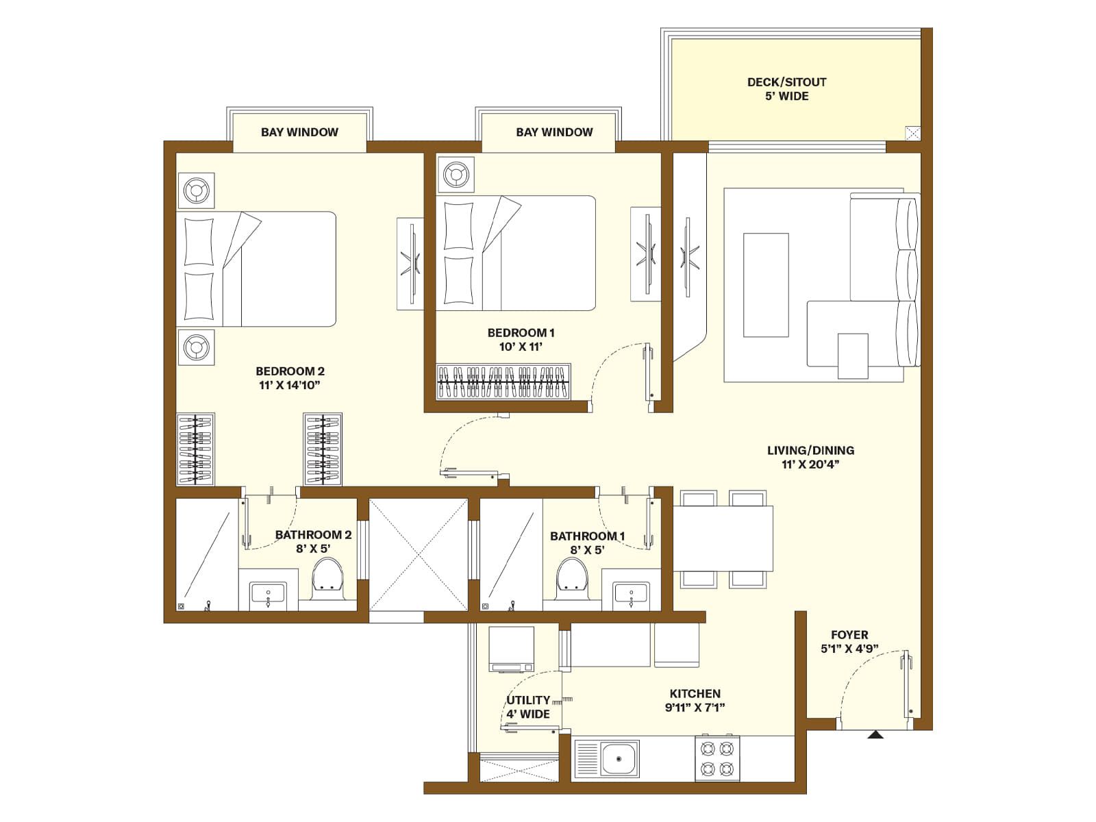 Nikoo Homes VI Phase 1 in Kogilu Main Road, Bangalore Price, Brochure